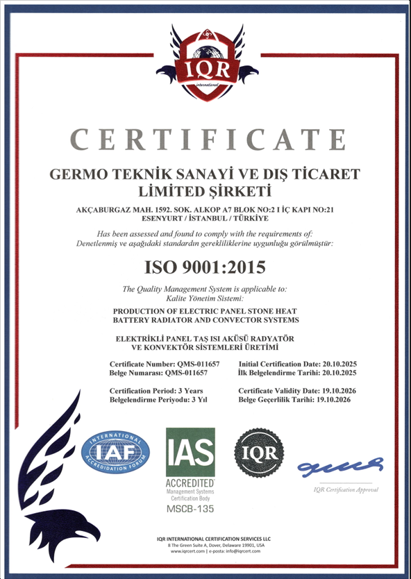 ISO 9001 Belgesi