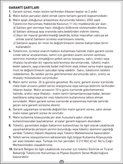 Garanti Belgesi 1