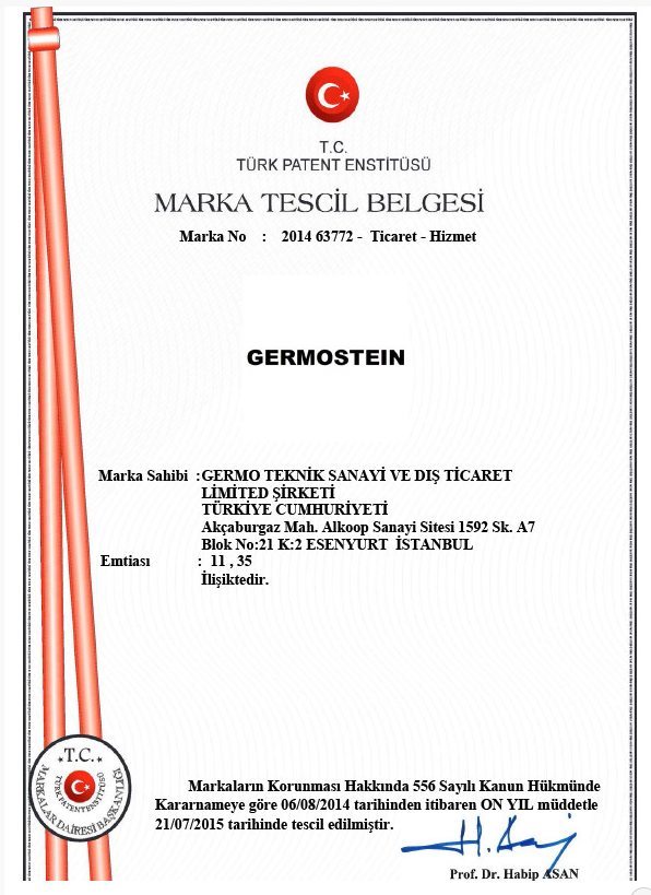 Marka Tescil Belgesi